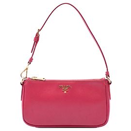 Borsa a tracolla Prada Saffiano rosa Rosa