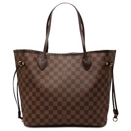 Bolsa Tote Neverfull MM em Damier Ebene marrom Louis Vuitton Marrom