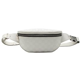 Borsa a tracolla Louis Vuitton Damier Infini Campus Bumbag bianca Bianco