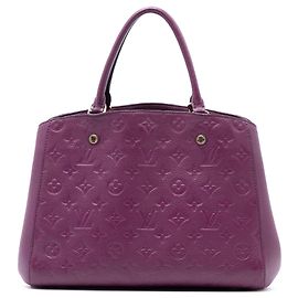 Bolsa Louis Vuitton Monogram Empreinte Montaigne MM roxa Roxo