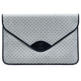 Clutch Gucci Micro GG Supreme gris Gris