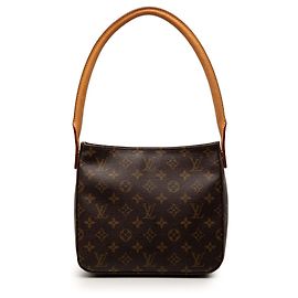 Bolsa de ombro Louis Vuitton Monogram Looping MM marrom Marrom