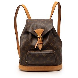 Brown Louis Vuitton Monogram Montsouris PM Backpack Brown