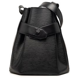 Borsa Bucket Louis Vuitton Epi Sac D Epaule PM nera Nero
