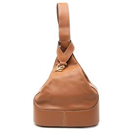 Mochila LOEWE Anton Triangle de couro marrom Marrom