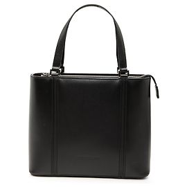 Black Burberry Leather Handbag Black