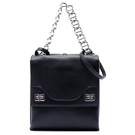 Sac à main Prada Soft Calf Double Turnlock noir Noir