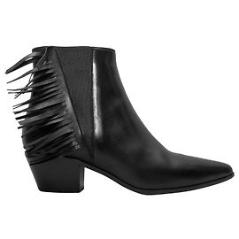 Bottines à franges noires Saint Laurent Wyatt Taille 37.5 Noir
