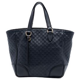 Borsa blu Gucci Small Microguccissima Bree Blu