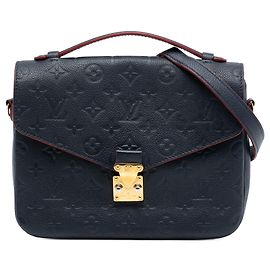Pochette Metis Satchel en cuir Monogram Empreinte bleu Louis Vuitton Bleu