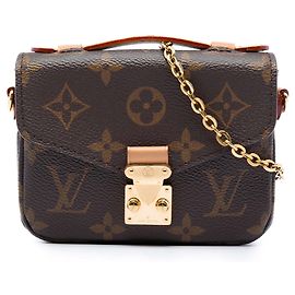 Sac à main Louis Vuitton Monogram Micro Metis marron Marron