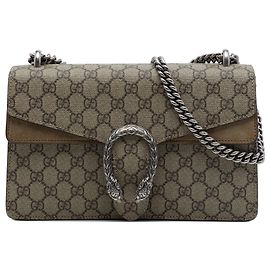 Borsa a tracolla Gucci Medium GG Supreme Dionysus beige Beige