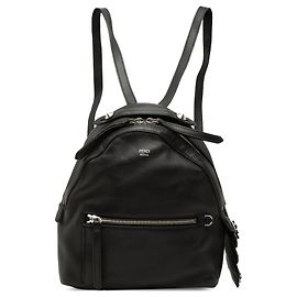 Black Fendi Mini Calfskin By The Way Backpack Black