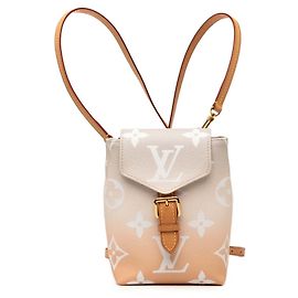 Orange Louis Vuitton Monogram Giant By The Pool Tiny Backpack Orange