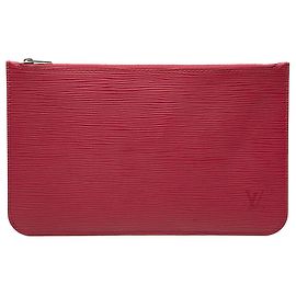 Pochette Epi Neverfull rouge Louis Vuitton Rouge
