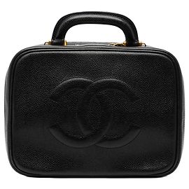 Sac vanity Chanel CC Caviar noir Noir