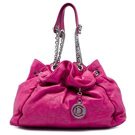 Tote Cannage Le Trente em pele de cordeiro rosa Dior Rosa