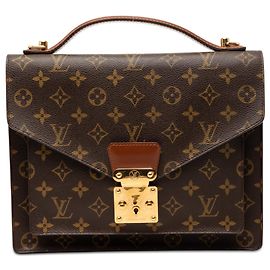 Borsa Louis Vuitton Monogram Monceau 28 marrone Marrone