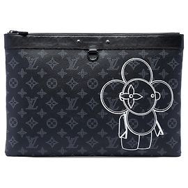 Pochette Louis Vuitton Monogram Eclipse Vivienne Apollo GM Noir Noir