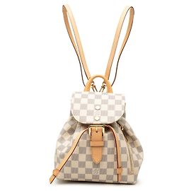 White Louis Vuitton Damier Azur Sperone BB Backpack White