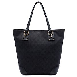 Tote en denim Gucci GG noir Noir