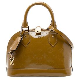 Borsa Alma BB Monogram Vernis Marrone Louis Vuitton Verde