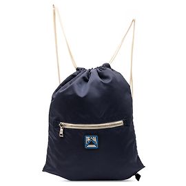 Sac à dos à cordon Prada Tessuto bleu Bleu