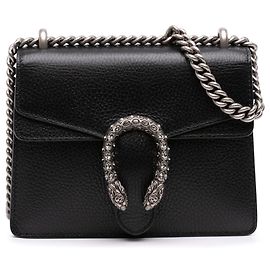 Borsa a tracolla Gucci Dionysus piccola in vitello nero Nero