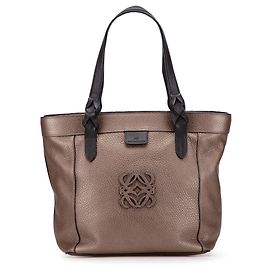 Brauner LOEWE Anagram Leder Fusta Tote Braun