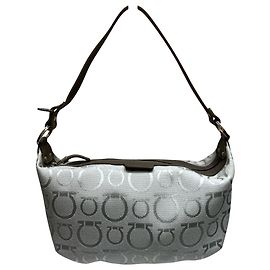 Salvatore Ferragamo Gancini Handbag Silvery
