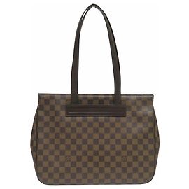 Sac cabas Louis Vuitton Parioli PM Marron Damier ebène
