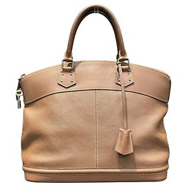 Louis Vuitton Lockit MM Handbag Brown