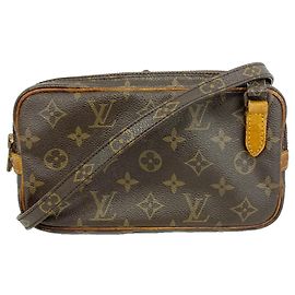 Pochette Monogram Marly Bandoulière Louis Vuitton Marron