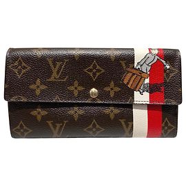 Cartera larga Sarah Bellboy Louis Vuitton Castaño