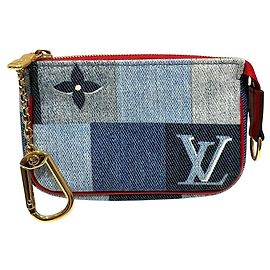 Cartera Micro Pochette Accessoires Louis Vuitton Roja Azul