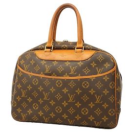 Borsa Louis Vuitton Monogram Deauville Marrone