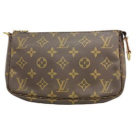 Louis Vuitton Monogram Pochette Accessoires Tasche Braun