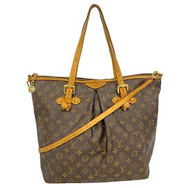 Borsa Louis Vuitton Monogram Palermo GM Marrone