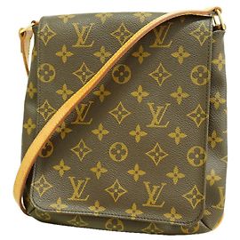 Borsa a tracolla Louis Vuitton Monogram Musette Salsa Marrone