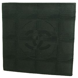 Chanel New Travel Nylon Canvas Wallet Black