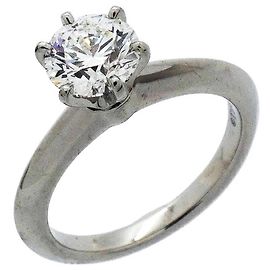 Tiffany & Co. Platinum Solitaire Band Ring Other