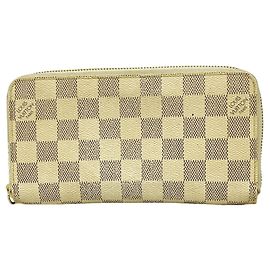 Louis Vuitton Damier Azur Zippy Wallet N60019 Blanco