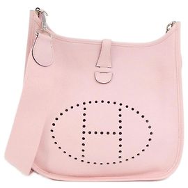 Hermès Bolsa de ombro Hermes Evelyne 3 PM em Rose Sakura Rosa