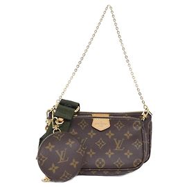 Louis Vuitton Monogram Multi Pochette Accessoires Marrom Caqui