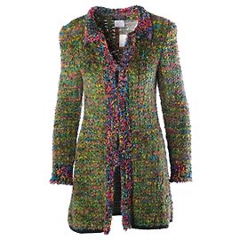 Chanel Runway Fantasy Rainbow Wool Jacket Multiple colors Other