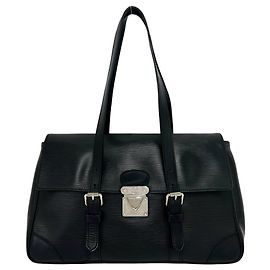 Louis Vuitton Segur MM Epi Leather Tote Bag Black