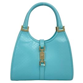 Gucci Jackie Leather Handbag/Mini Tote Bag Blue
