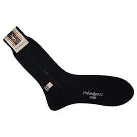 Yves Saint Laurent Socken Paar schwarz Marineblau