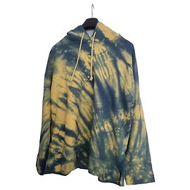 Sandro Moletom com Capuz Tie-Dye Azul Amarelo