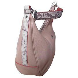 Coach Tabby 26 Bolso de hombro en piel nude Rosa Impresión de pitón